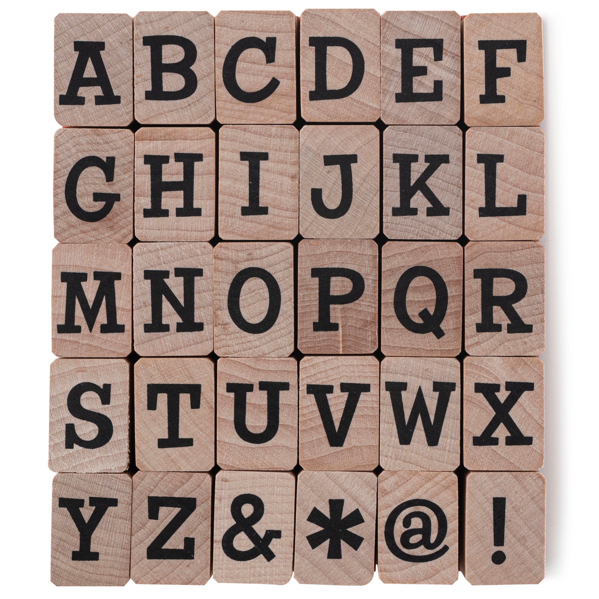 Large Uppercase Alphabet Wood Stamp Set by Recollections™